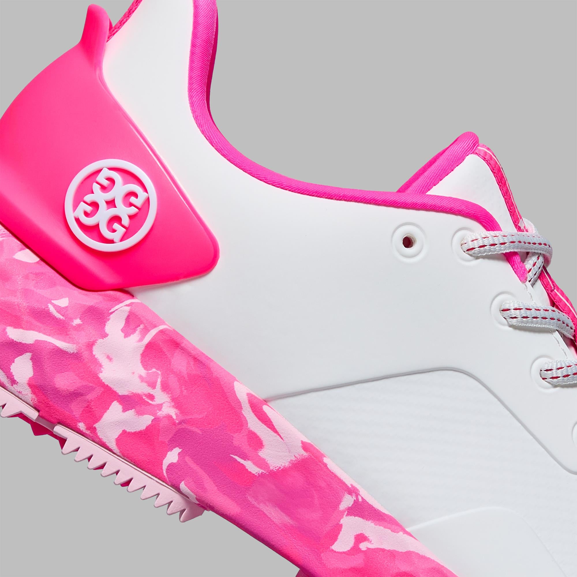 G/FORE MG4+ Ladies Golf Shoes Snow/Knockout Pink Camo
